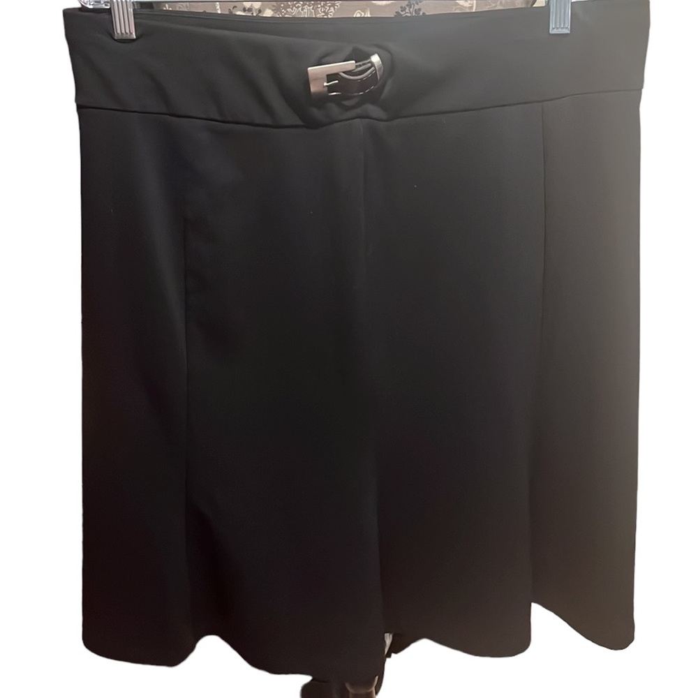💚#1026 EUC Lane Bryant Black Skirt W/ Belt